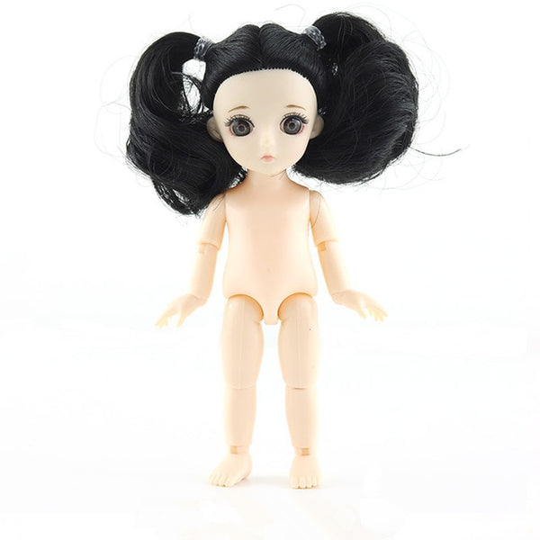 13 Moveable Jointed 15cm 1/8 Dolls Toys BJD Baby Doll Naked Nude Women Body Fashion Dolls Toy for Girls Gift Normal Skin