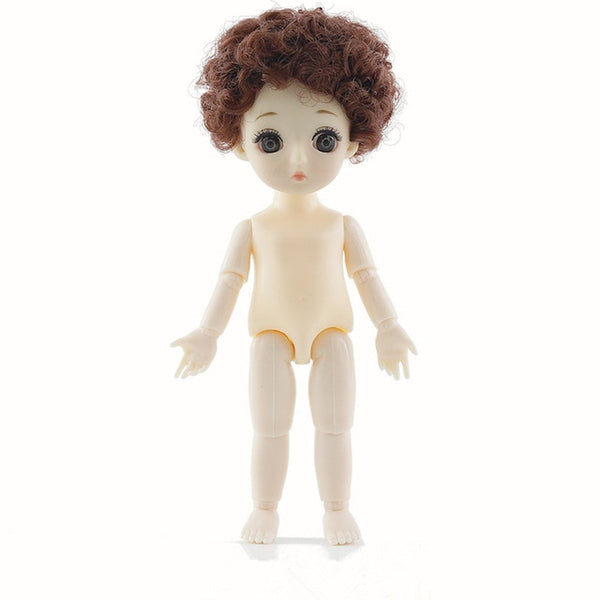 13 Moveable Jointed 15cm 1/8 Dolls Toys BJD Baby Doll Naked Nude Women Body Fashion Dolls Toy for Girls Gift Normal Skin