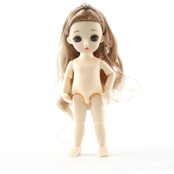 13 Moveable Jointed 15cm 1/8 Dolls Toys BJD Baby Doll Naked Nude Women Body Fashion Dolls Toy for Girls Gift Normal Skin