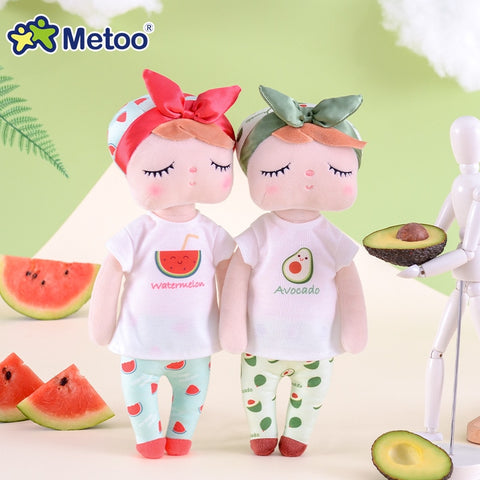 New Soft Metoo Fruit Angela Doll Stuffed Toys Plush Watermelon Fresh Cute Kawaii Kids Gift Metoo Dolls for Girls