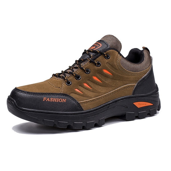 Men's Waterproof Hiking Shoes Travel Shoes Autumn Outdoor Non-slip Wear Sneakers Men Lace Up Trekking Climbing Sports Shoes Male