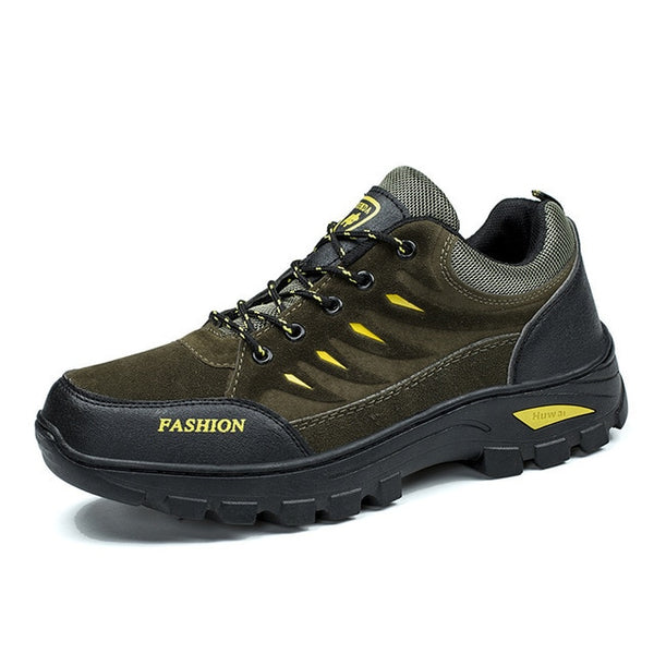 Men's Waterproof Hiking Shoes Travel Shoes Autumn Outdoor Non-slip Wear Sneakers Men Lace Up Trekking Climbing Sports Shoes Male