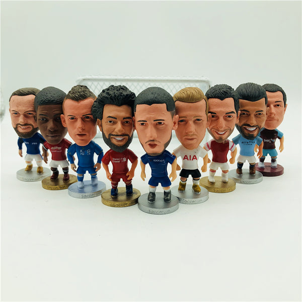 Soccerwe Cartoon Soccer Star Dolls Salah Kane Hazard Aguero Pogba Mkhitaryan Kevin Rashford Chicharito Guardiola Figures 2019