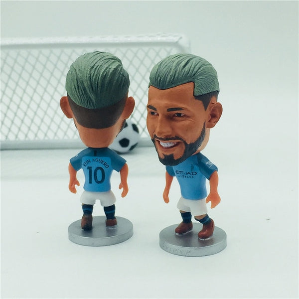 Soccerwe Cartoon Soccer Star Dolls Salah Kane Hazard Aguero Pogba Mkhitaryan Kevin Rashford Chicharito Guardiola Figures 2019