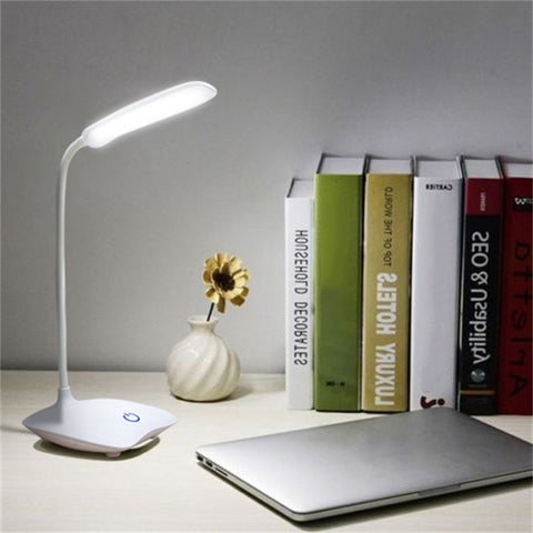 IVYSHION USB Rechargeable LED Desks Table Lamp Adjustable  Reading Light Touch Switch Desk Lamps 3 Modes Desk Lamps