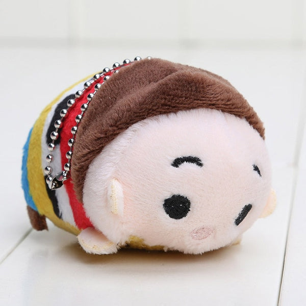 7-9cm Tsum Plush toy doll Cute Screen Cleaner Plush toy juguetes Snow white Mermaid Cinderella bear pig dog stuffed animals