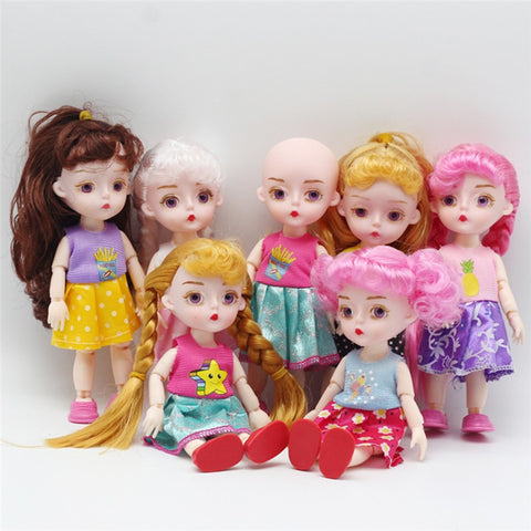 15 CM BJD Dolls Toys 13 Joints Lovely Original Girls Princess Dolls 1/12 Body Joints Active Dress Up Dolls For Kids Birthday Toy