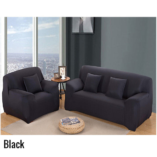 Modern Elastic Polyester Solid Couch Slipcover