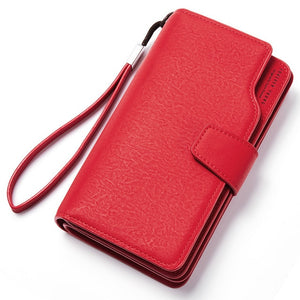 Wallet Female PU Leather Wallet Leisure Purse Red Style 3Fold Top Quality Women Wallets Long Coin Purse Card Holders Carteras