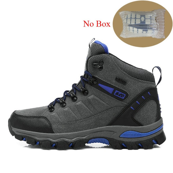 mens mountain hiking boots waterproof woman trekking shoes leather climbing sport sneakers zapatillas outdoor hombre