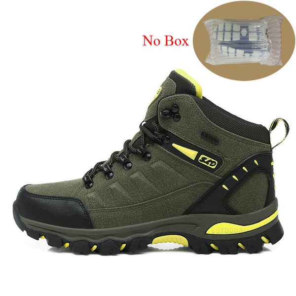 mens mountain hiking boots waterproof woman trekking shoes leather climbing sport sneakers zapatillas outdoor hombre