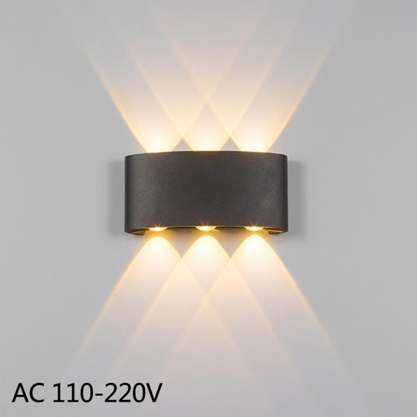 LED wall sconce lamp 2W 4W 6W led outdoor wall lamp IP65 surface mounted outdoor led cube lamp wateproof Up and down