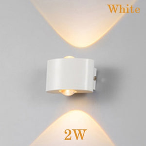 LED wall sconce lamp 2W 4W 6W led outdoor wall lamp IP65 surface mounted outdoor led cube lamp wateproof Up and down