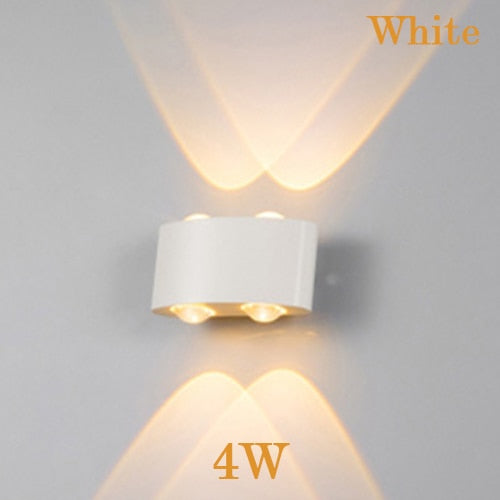 LED wall sconce lamp 2W 4W 6W led outdoor wall lamp IP65 surface mounted outdoor led cube lamp wateproof Up and down