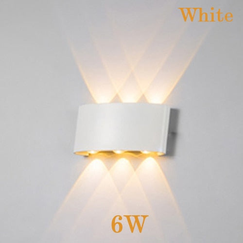 LED wall sconce lamp 2W 4W 6W led outdoor wall lamp IP65 surface mounted outdoor led cube lamp wateproof Up and down