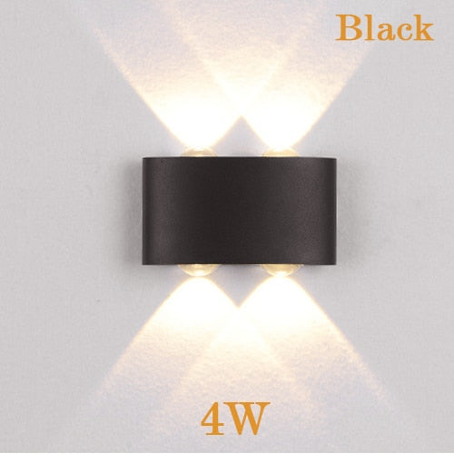 LED wall sconce lamp 2W 4W 6W led outdoor wall lamp IP65 surface mounted outdoor led cube lamp wateproof Up and down