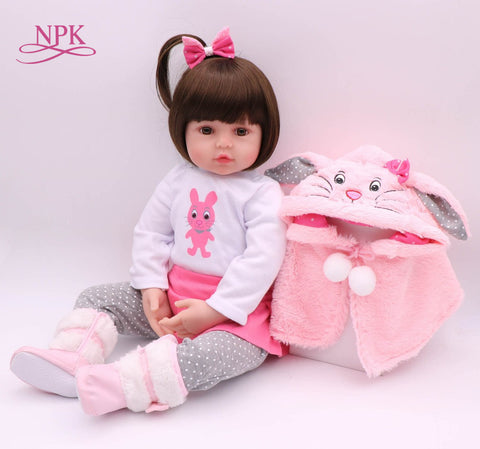 NPK 47CM Silicone Reborn Super Baby Lifelike Toddler Baby Bonecas Kid Doll Bebes Reborn Brinquedos Reborn Toys For Kids Gifts