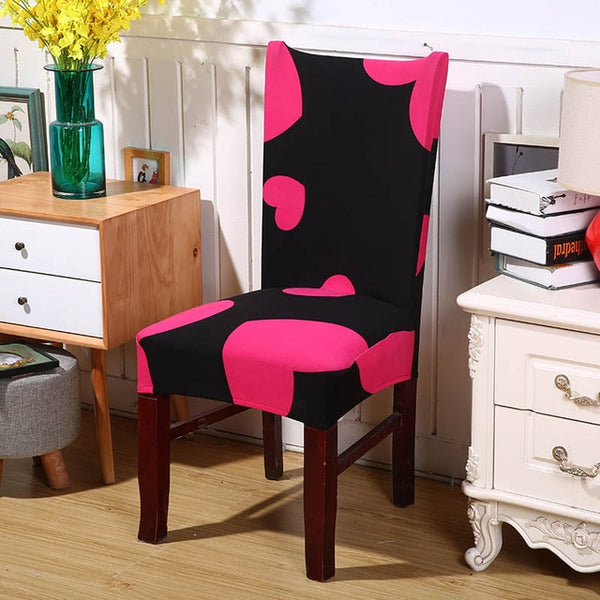 Elastic Chair Cover Floral Spandex Dining