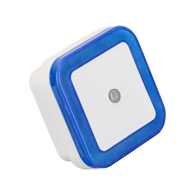 Light Sensor AUTO Control Mini Night Light EU US Plug Novelty Square Baby kids Bedroom lamp moon Romantic Colorful Lights bulbs