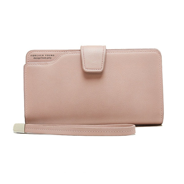 Wallet Female Leather Wallet Leisure Purse 3Fold Top Quality Women Long Coin Purse Many Card slot Wallets Carteira Feminina