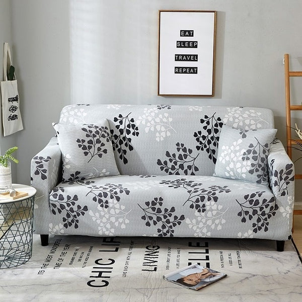 Four Season Plant Sofa Cover Elastic Polyester