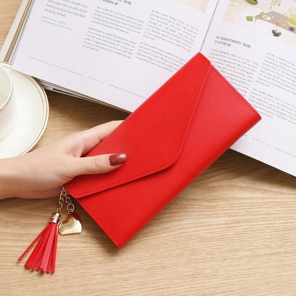 2019 Fashion Womens Wallets Simple Zipper Purses Black White Gray Red Long Section Clutch Wallet Soft PU Leather Money Bag