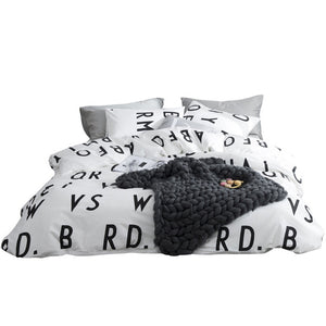 The letter printing cover pillowcase