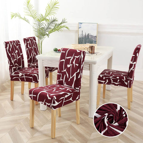 Irregular Line Stretch Chair Covers