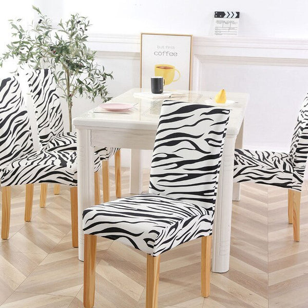 Irregular Line Stretch Chair Covers