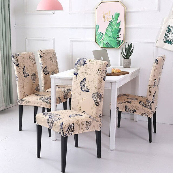 Irregular Line Stretch Chair Covers