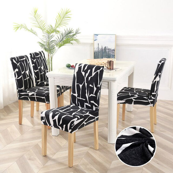 Irregular Line Stretch Chair Covers