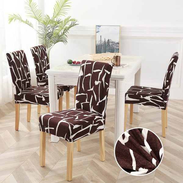 Irregular Line Stretch Chair Covers