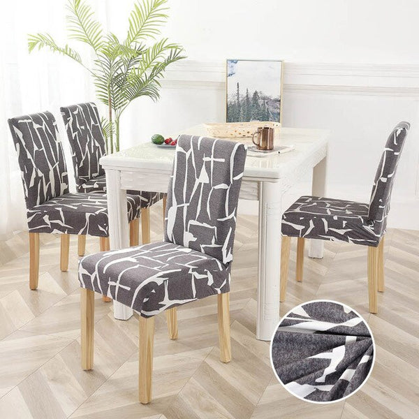 Irregular Line Stretch Chair Covers