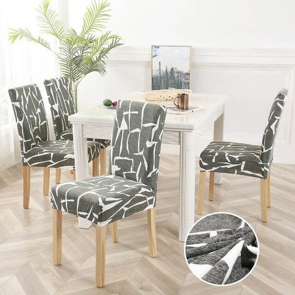 Irregular Line Stretch Chair Covers