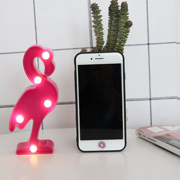 Adeeing 3D Desk Lamp Cartoon Pineapple/Flamingo/Cactus Modeling Table Night Light LED Lamp Home Office Decoration Gifts